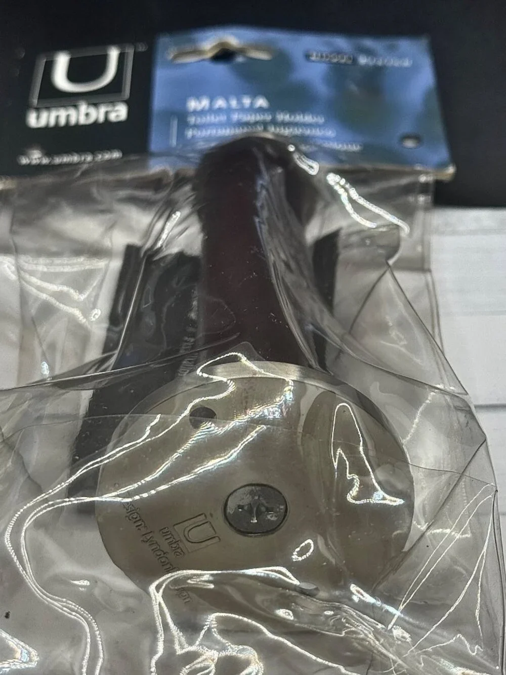Umbra Malta Toilet Paper Holder Nickel Finish Wall Mount Bath Accessory